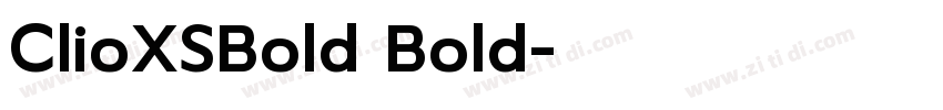 ClioXSBold Bold字体转换